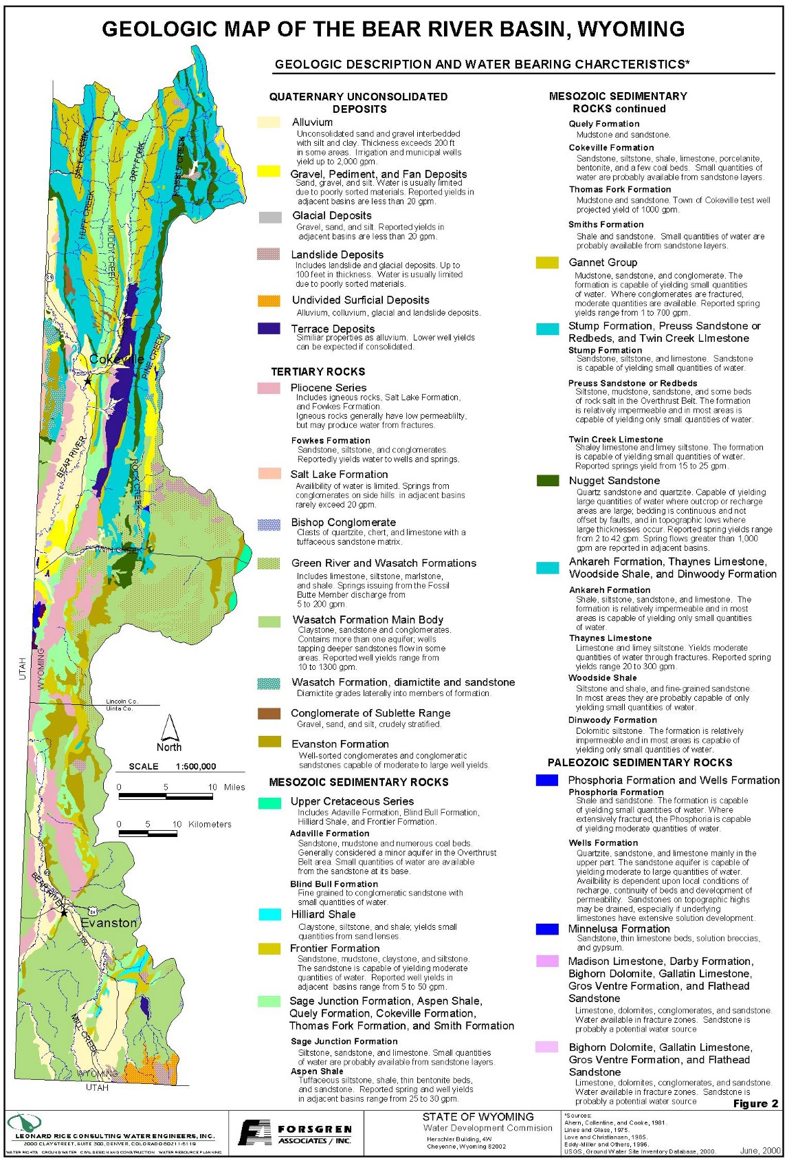 Geologic Map of the Bear River Basin