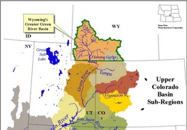 Upper Colorado Basin Sub Region Map