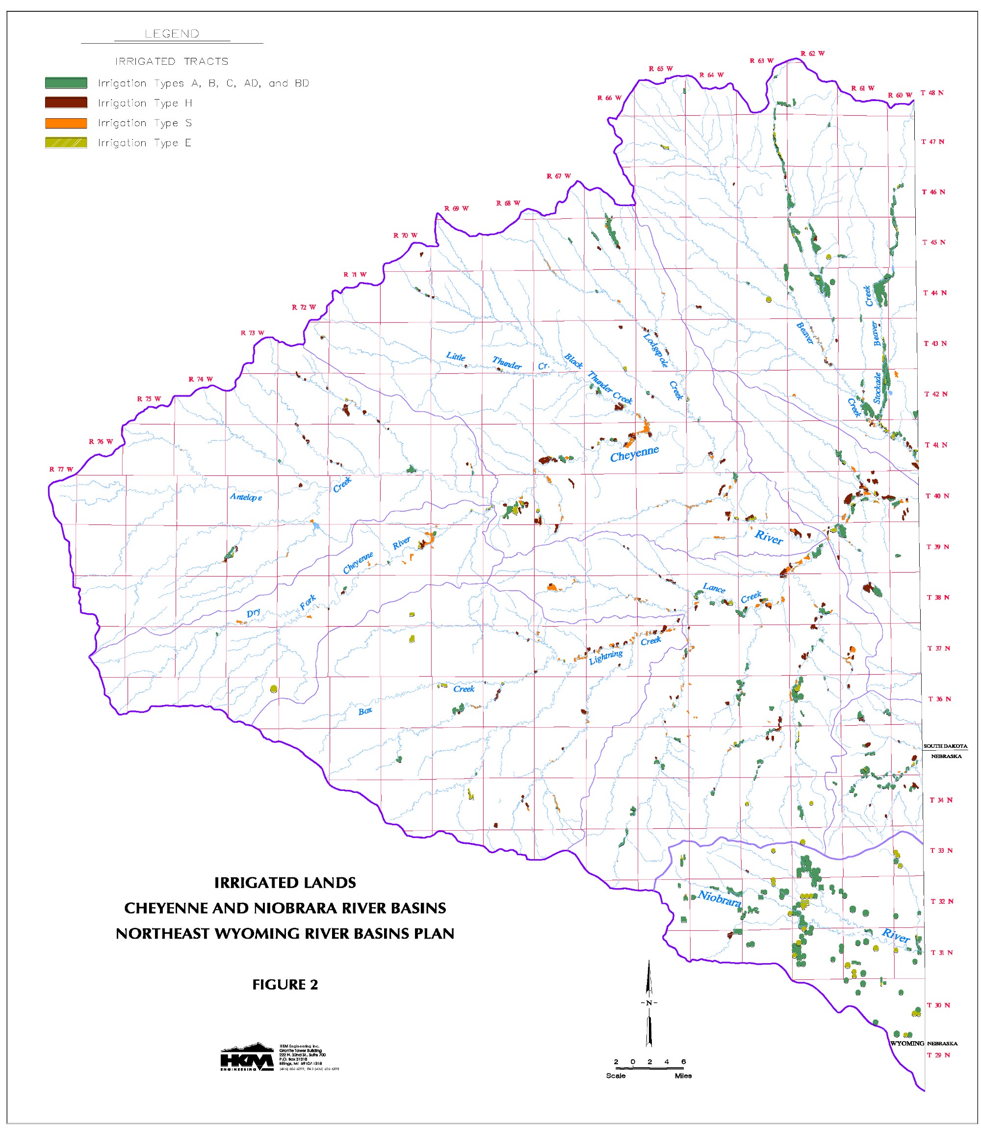 Irrigated Lands, Cheyenne and Niobrara River Basins