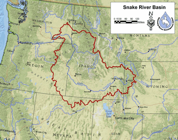 Entire Snake River Basin map